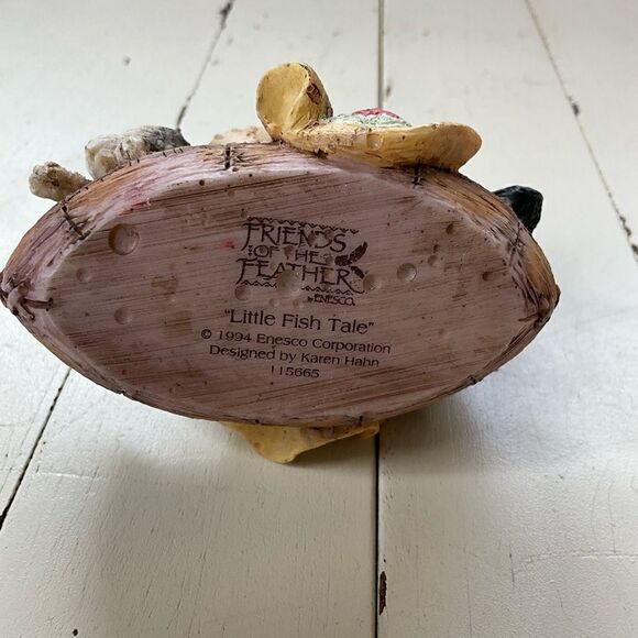 Enesco 1994 Friends of The Feather Little Fish Tale Vintage Collectable Figurine - Picture 9 of 9